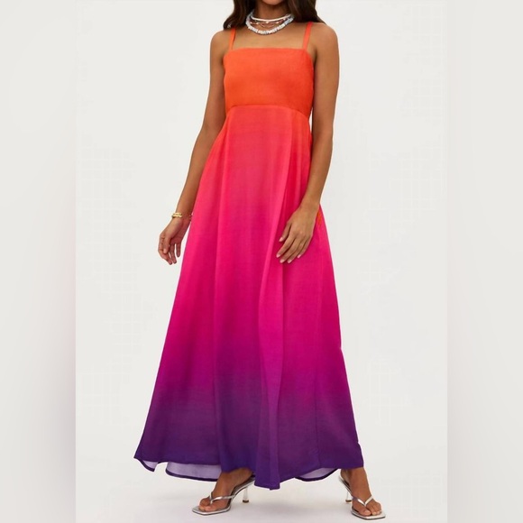 Beach Riot Dresses & Skirts - Beach riot - Gradient Orange to Pink Maxi Dress